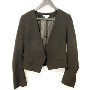 Black Sleek Cut Blazer Jacket